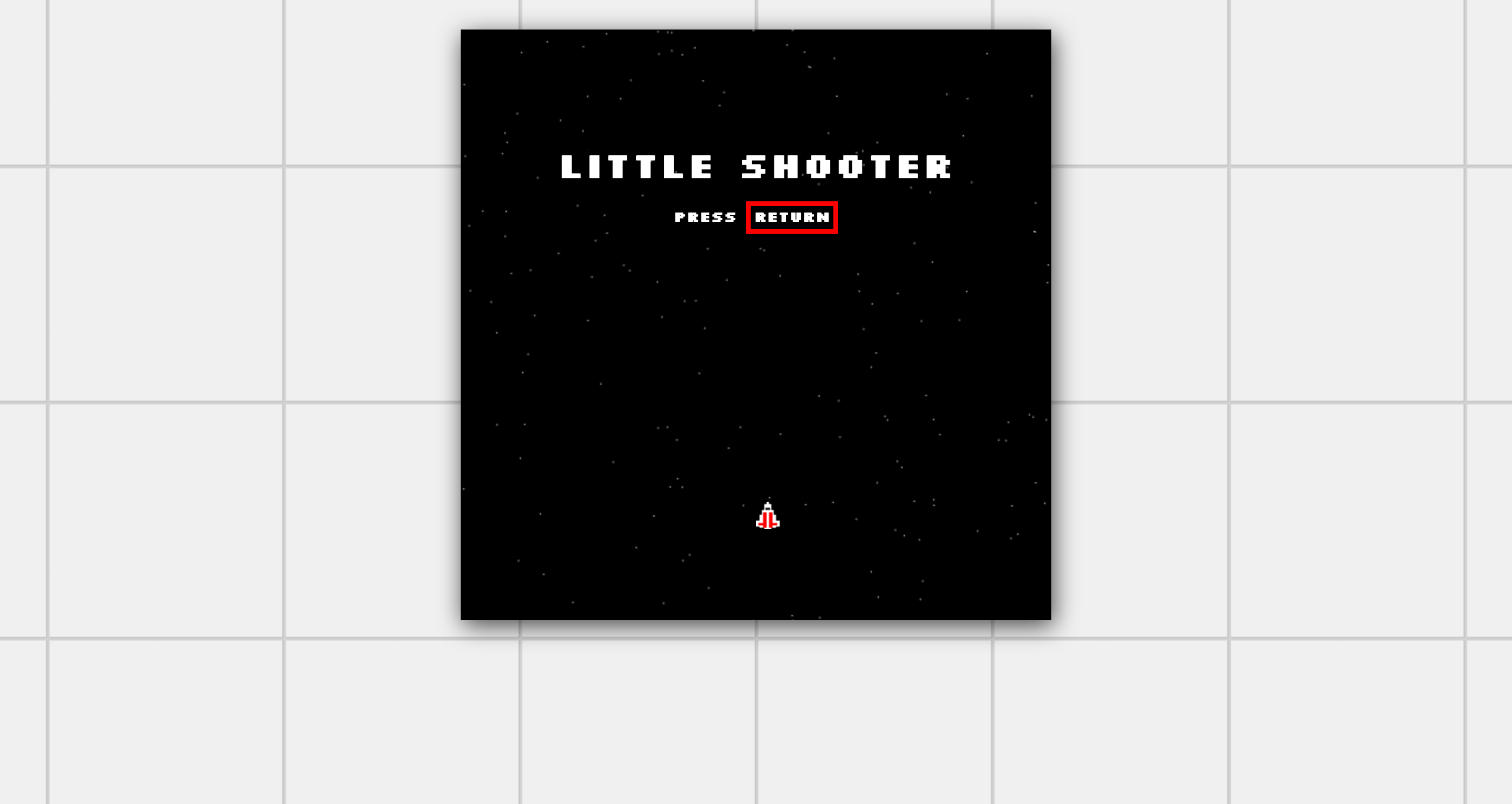 Little shooter 2 intro screen